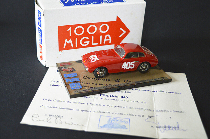ABCxBRUNERI 1951 COLLEZIONE MILLE MIGLIA FERRARI 340 XVIII MILLE MIGLIA 1951 # 405 VILLORESI - CASSANI