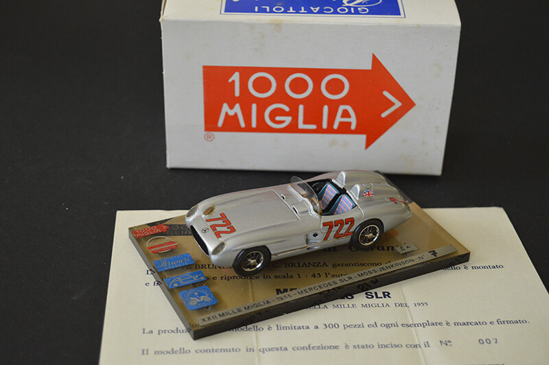 ABCxBRUNERI 1955 MERCEDES SLR -XXII MILLE MIGLIA 1955 MOSS-JENKINSON # 722