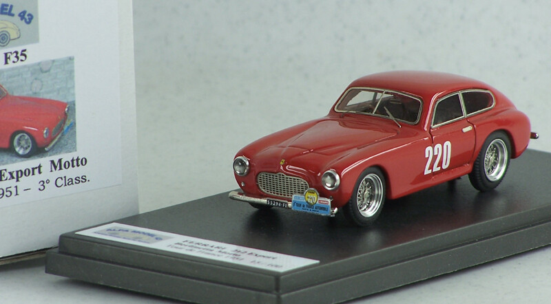 ALFA MODEL 43 AM43F35 FERRARI 212 EXPORT MOTTO TOUR DE FRANCE 1951 3° CLASS. # 220 CHECCACCI-SCHELL