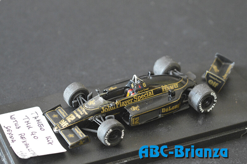 TAMEO TMK040 LOTUS-RENAULT T98 F.1 G.P. SPAGNA 1986 # 12 SENNA