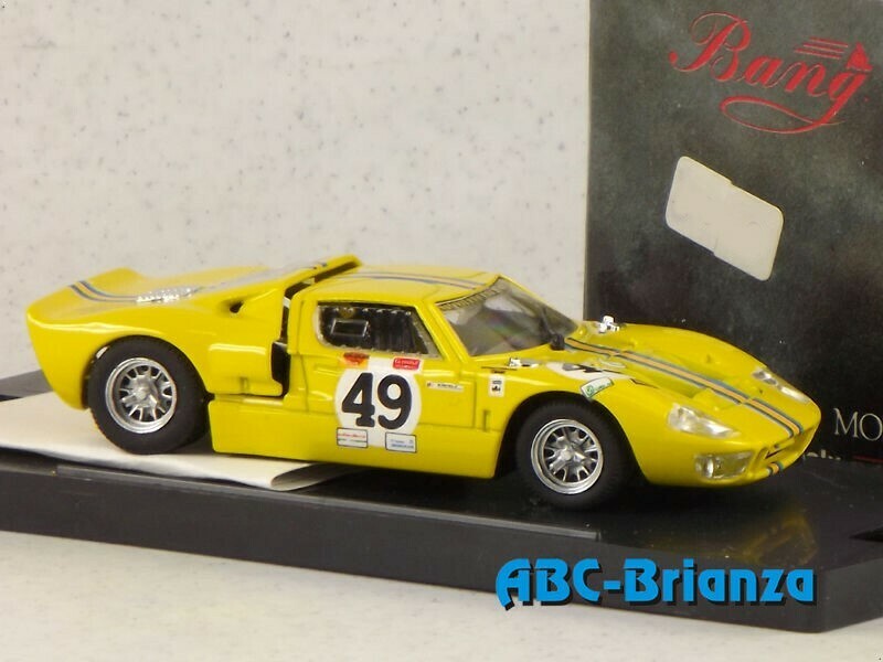 BANG 1009 FORD GT 40 SPORTITALIA TEAM ED.LIM. BANG 1009 FORD GT 40 SPORTITALIA TEAM ED.LIM.