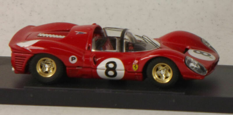 BANG7140  FERRARI 330 P4S BRANDS HATCH 1967 # 8 RED
