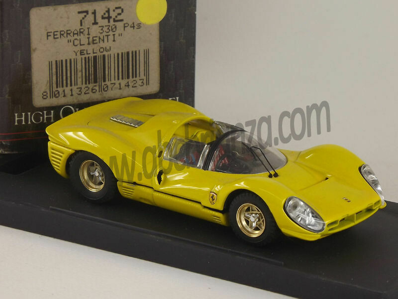 BANG 7142 FERRARI 330 P4s CLIENTI YELLOW