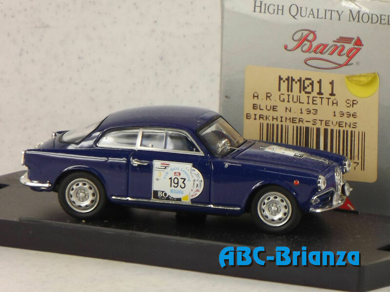 BANGMM011 ALFA ROMEO GIULIETTA SP 1996 # 193 BLUE