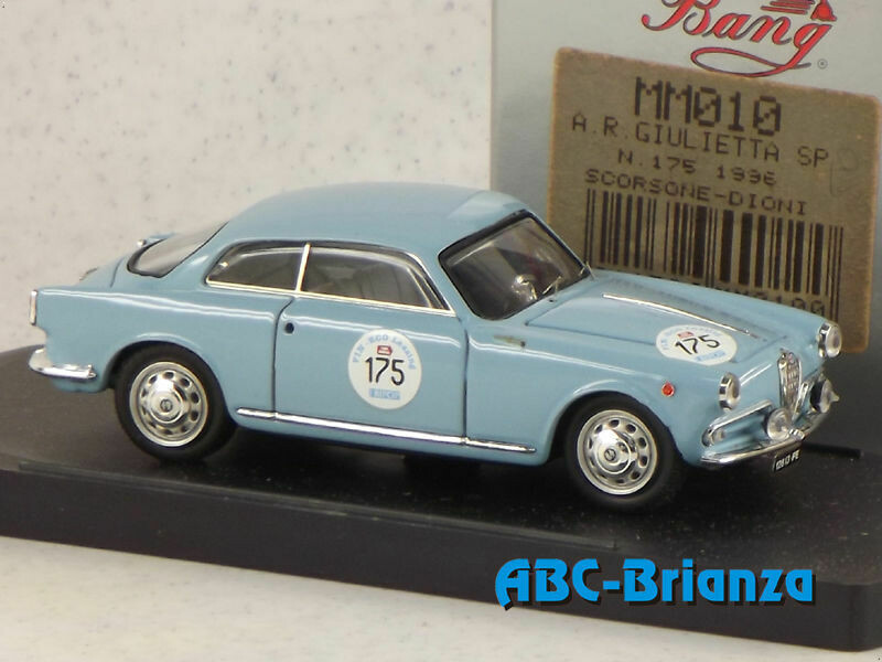 BANGMM010 ALFA ROMEO GIULIETTA SP 1996 # 175 LIGHT BLUE