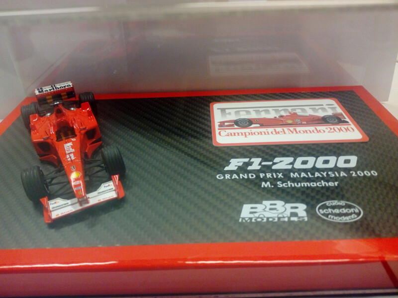 BBRBOX01 FERRARI F1-2000 GP MALESIA 2000 M.SCHUMAKER WINNER