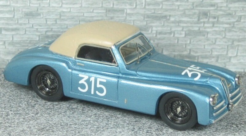 ALFA MODEL 43 AM43320 Alfa Romeo 6c 2500 SS Cabriolet Pininfarina Mille Miglia 1949 #.315 â€“ Massimo Alesi â€“ Albert