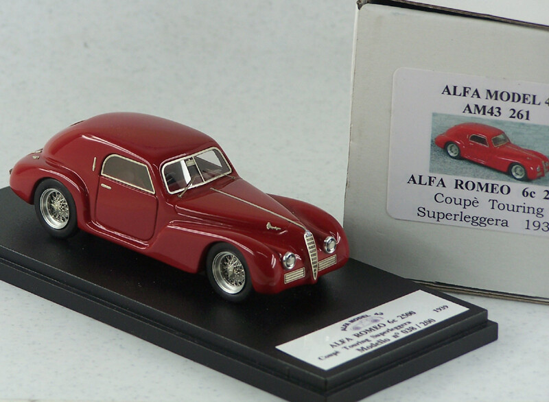 ALFA MODEL 43 AM43261 ALFA ROMEO 6C 2500 COUPE' TOURING SUPERLEGGERA 1939 RED