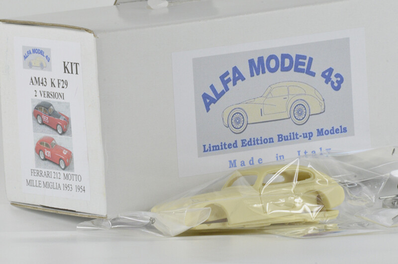 ALFA MODEL 43 AM43KF29 FERRARI 212 EXPORT MOTTO MILLE MIGLIA 1954 # 553 MINZONI-BRINCI-MILLE MIGLIA 1953 #431 CHEC