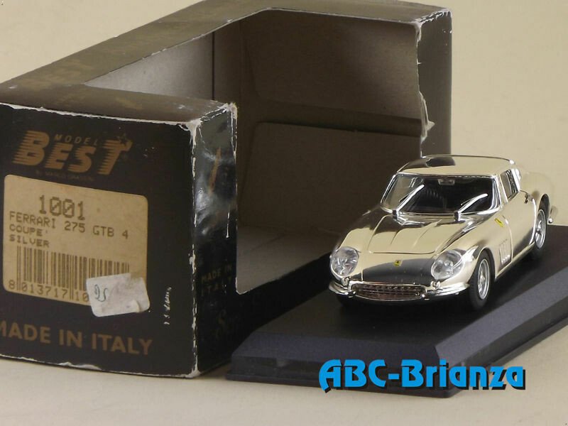 BEST1001 FERRARI 275 GTB 4 COUPE' SILVER