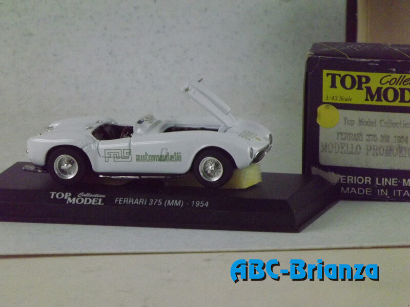 TOP MODEL TMC PROM FERRARI 375 MM 1954 FDS PROMOZIONALE WHITE