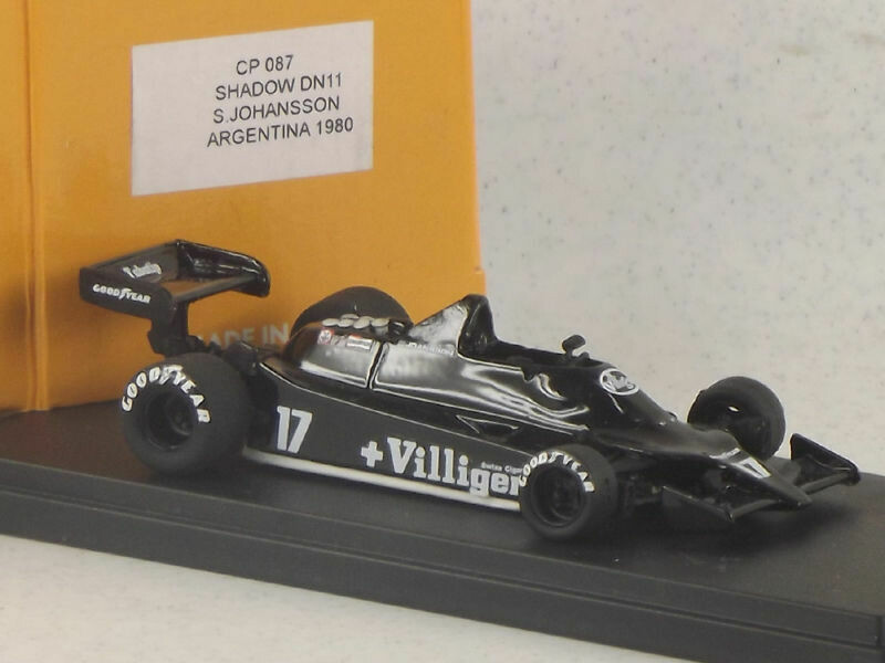 CP MODEL CPM087 SHADOW DN11 JOHANSOON ARGENTINA 1980