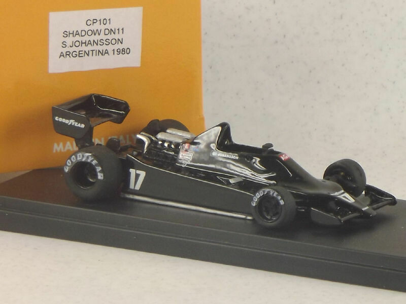 CP MODEL CPM101 SHADOW DN11 ARGENTINA G.P. 1980 DRIVER S.JOHANSSON