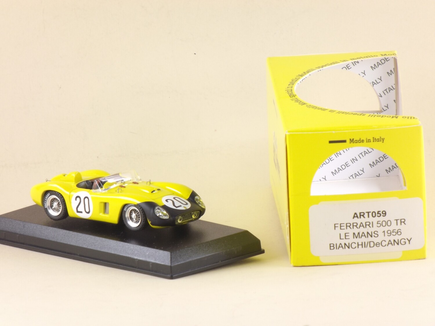ART MODEL ART059 FERRARI 500 TR LE MANS 1956 BIANCHI - CANGY #20