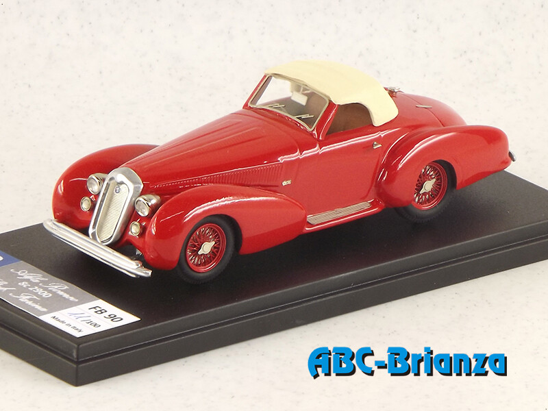 FB MODEL FBM090B ALFA ROMEO 8c 2900 B SPIDER STABILIMENTI FARINA  RED