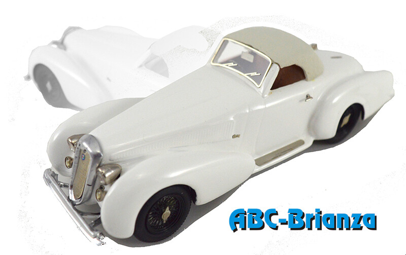 FB MODEL FBM090C ALFA ROMEO 8c 2900 B SPIDER STABILIMENTI FARINA  WHITE CLOSE