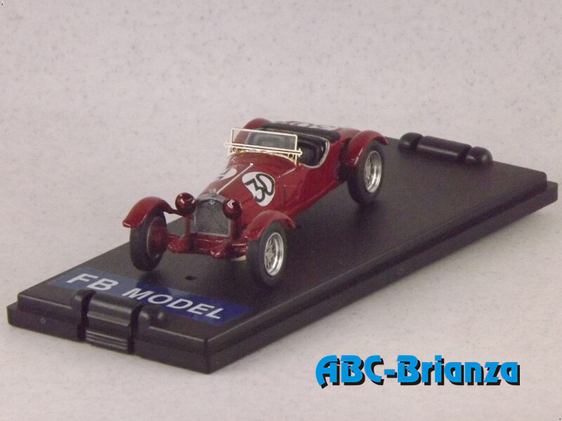 FB MODEL FBM080E ALFA ROMEO 6C 1750 SS ZAGATO 1° Irish GRAN PRIX 1929 # 30 IVANOVSKY-MCCONNELL