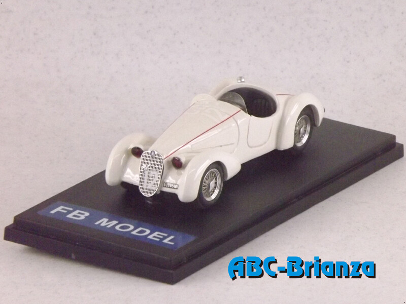 FB MODEL FBM077C ALFA ROMEO 6C 2300 SPIDER CORTESE ZAGATO CIRCUITO AGRO-PONTINO 1937 #12-F. CORTESE