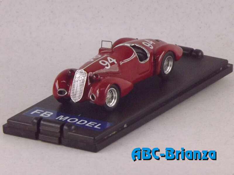 FB MODEL FBM087B ALFA ROMEO 6C 2300 SPIDER PASSO LUNGO PONTEDECIMO-GIOVI 1938 # 94 CONIA
