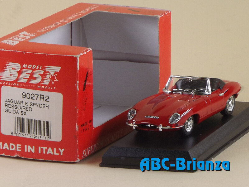 BEST9027-2R JAGUAR E SPYDER ROSSO/RED GUIDA SX