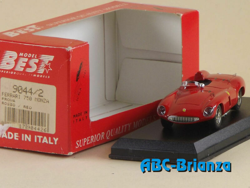 BEST9044/2 FERRARI 750 MONZA PROVA ROSSO/RED
