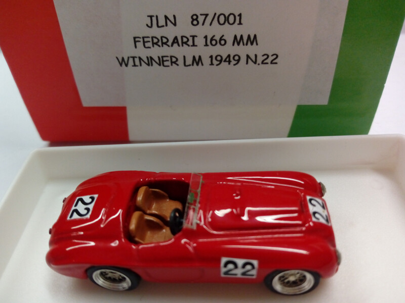JOLLY MODEL JL87001 FERRARI 166 MM WINNER LM 1949 N. 22