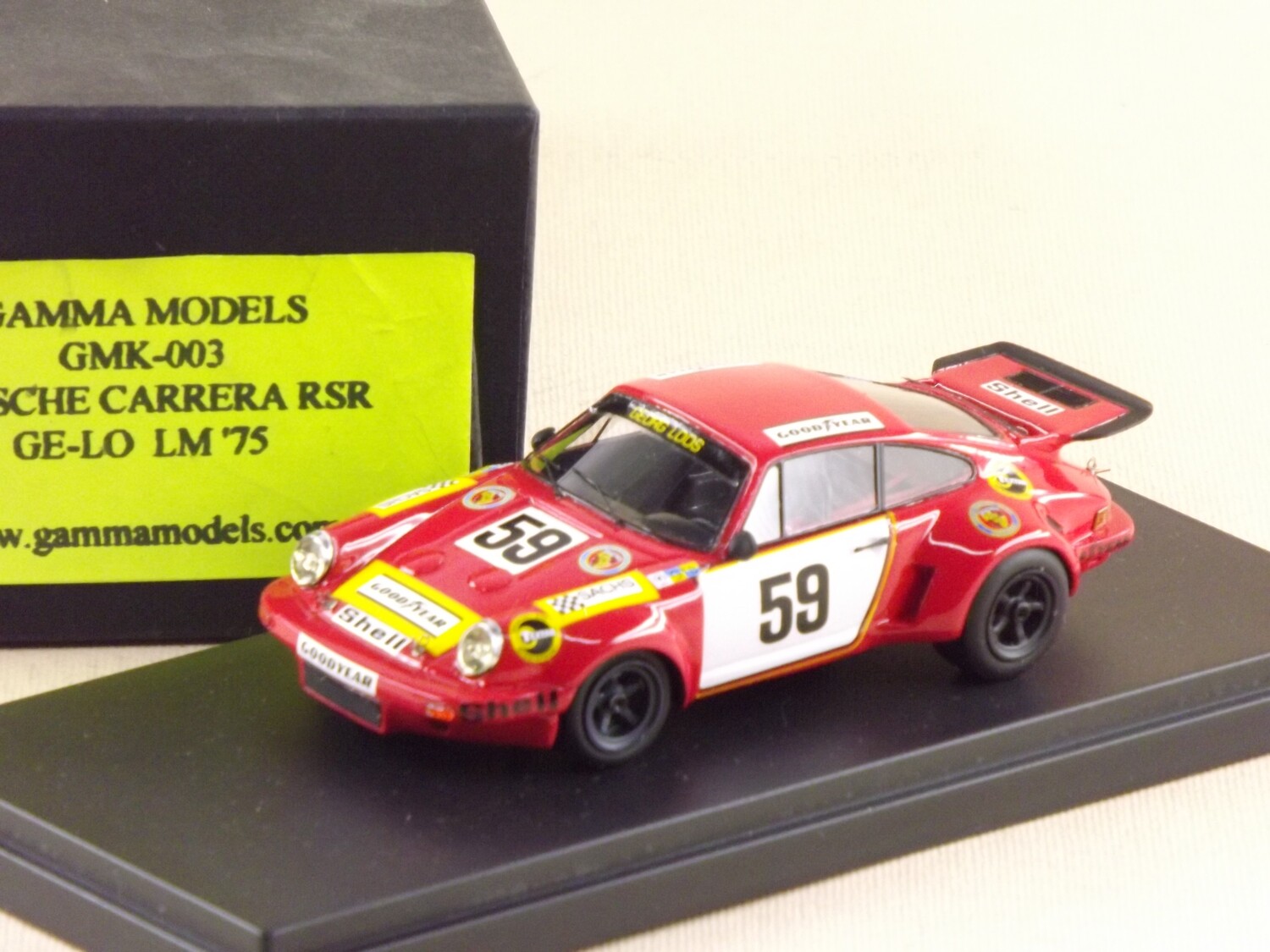 GAMMA MODELS GMM003 PORSCHE RSR "GE-LO"  LeMANS 1975