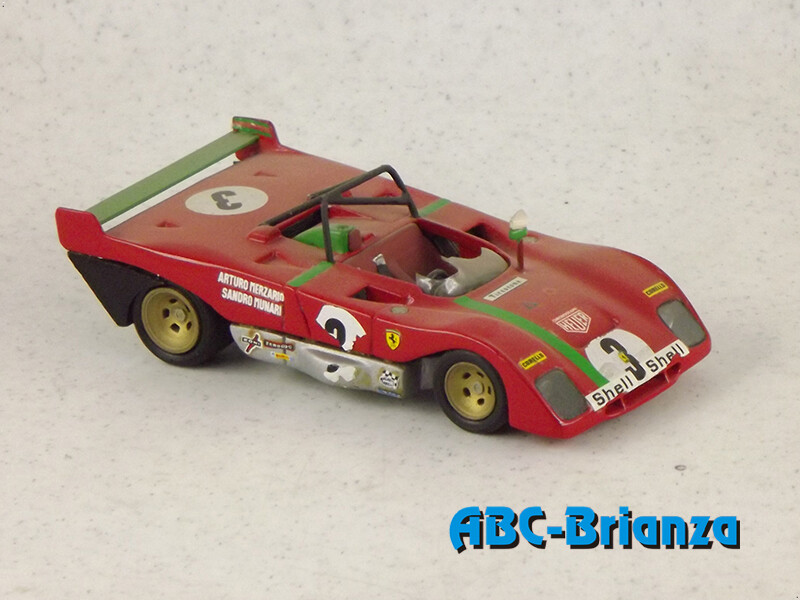 VIRAGE FERRARI 312 PB ARTURO MERZARIO SANDRO MUNARI PRIMO CLASSIFICATO TARGA FLORIO 1972