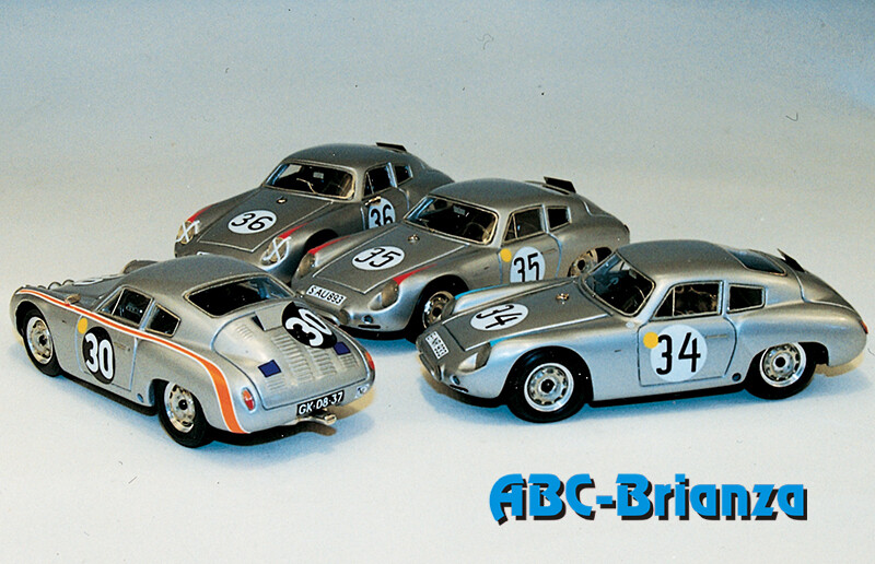 ABC082D PORSCHE CARRERA ABARTH TIPO 695 GS 1961 N.36 LINGE-BEN PON LM 1961