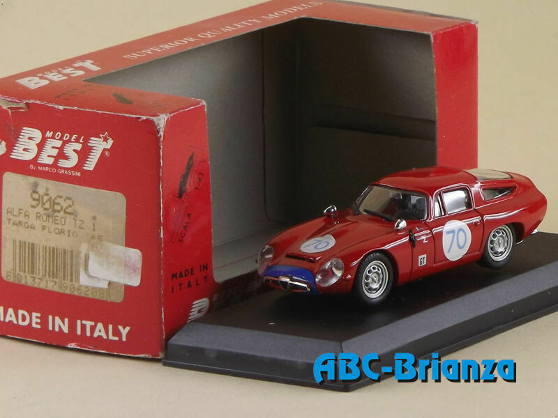 BEST9062 ALFA ROMEO TZ 1 TARGA FLORIO 1965 # 70