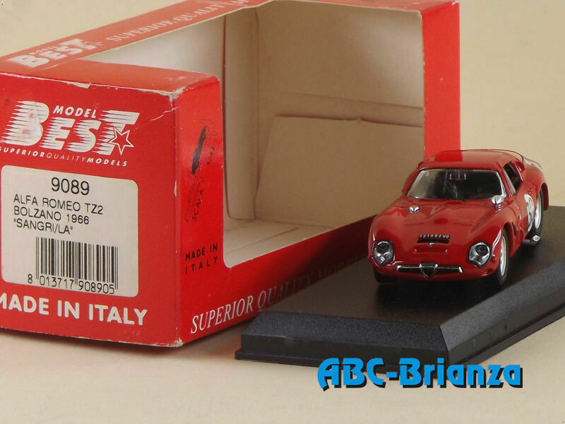 BEST9089 ALFA ROMEO TZ2 BOLZANO 1966 SANGRI/LA # 230