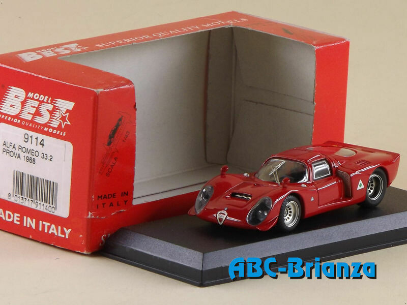 BEST9114 ALFA ROMEO 33 2 PROVA 1968
