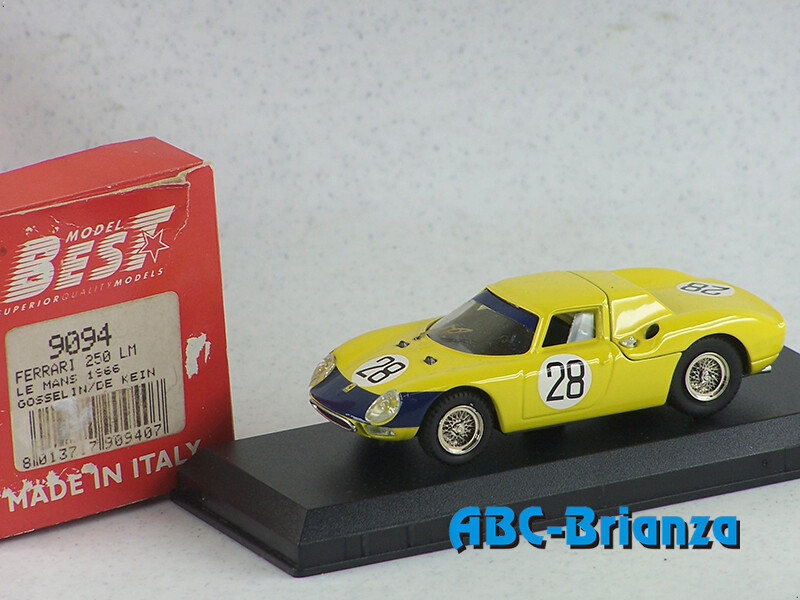 BEST9094 FERRARI 250 LM Le Mans 1966 - Gosselin - De Keyn # 28