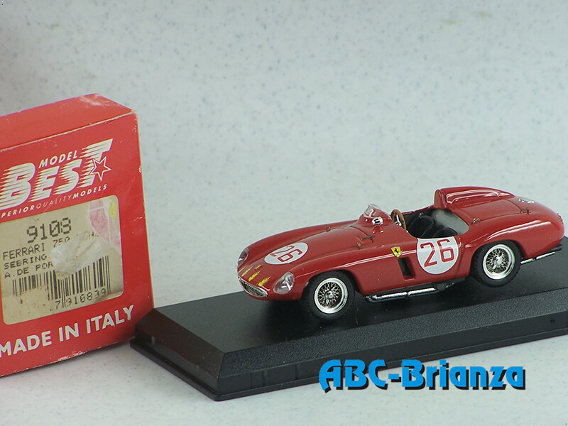 BEST9108 FERRARI 750 MONZA SEBRING 1955 A.DE PORTAGO # 26