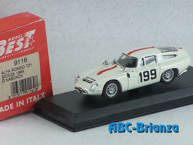 BEST9116 ALFA ROMEO TZ1 MONZA 1964 D.NABOKOV # 199