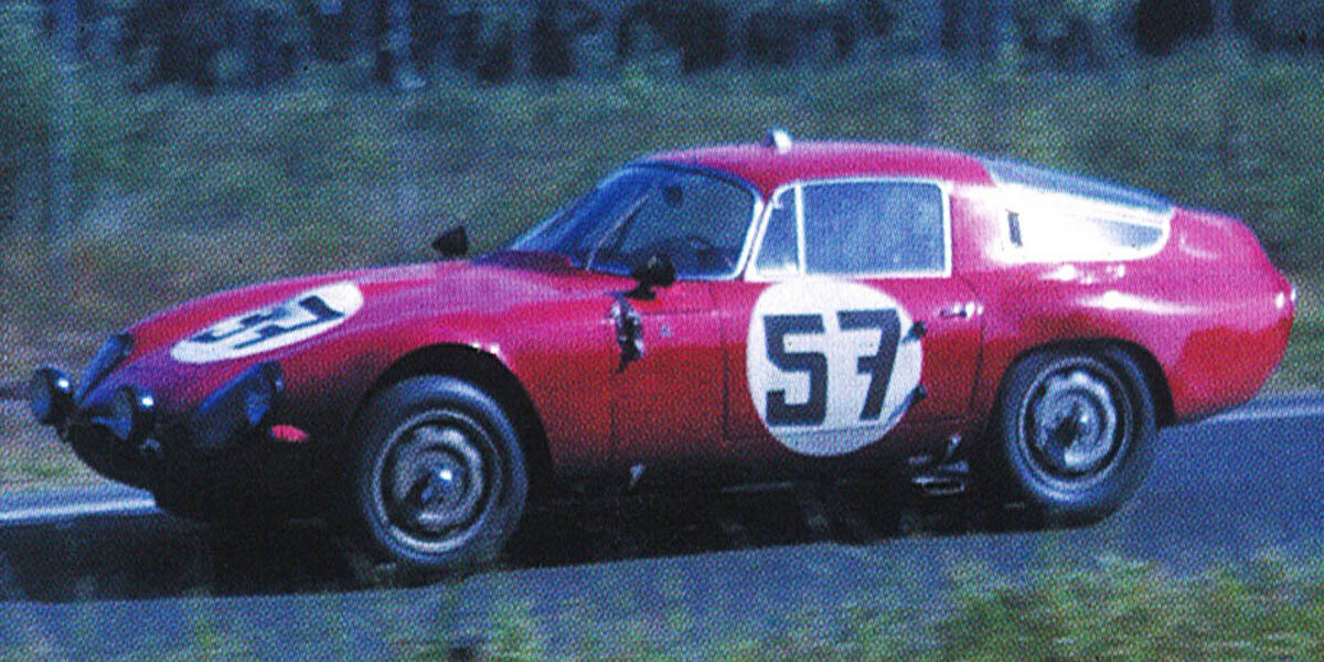 BEST9132-2 ALFA ROMEO TZ1 - Le Mans 1964 - Bussinello / Deserti R.R. 13th 1st in GT1.6 #57