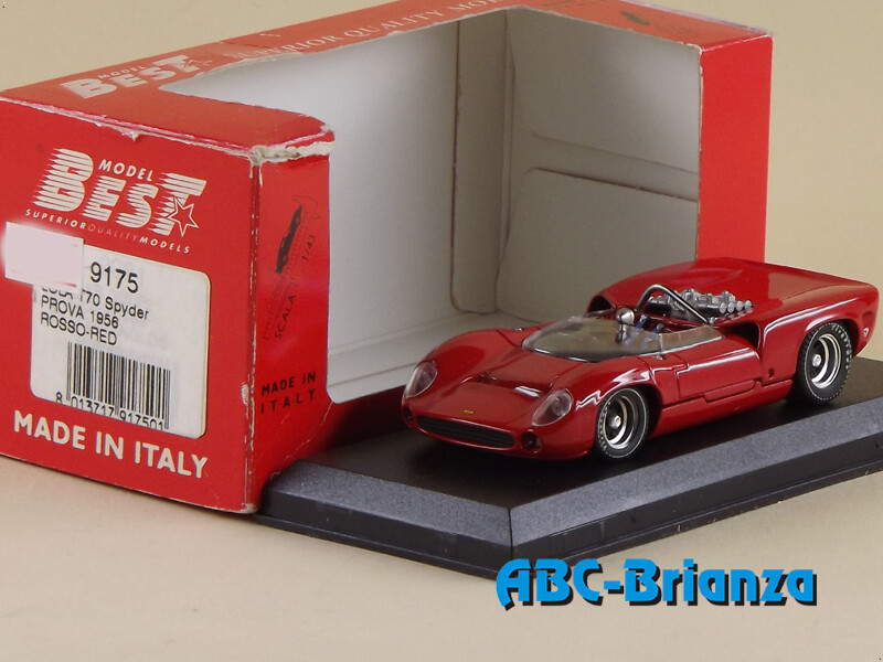 BEST9175 LOLA 170 SPYDER PROVA 1956 ROSSO-RED