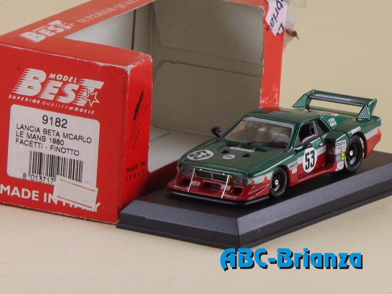 BEST9182 LANCIA BETA MONTECARLO TURBO Le Mans 1980 - Facetti - Finotto #53