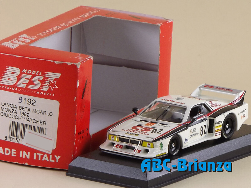 BEST9192 LANCIA BETA MONTECARLO TURBO Monza 1982 - Giudici-Thatcher-Daccò # 82