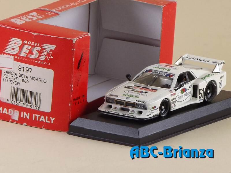 BEST9197 LANCIA BETA MONTECARLO TURBO Zolder 1980 - H. Heyer #51