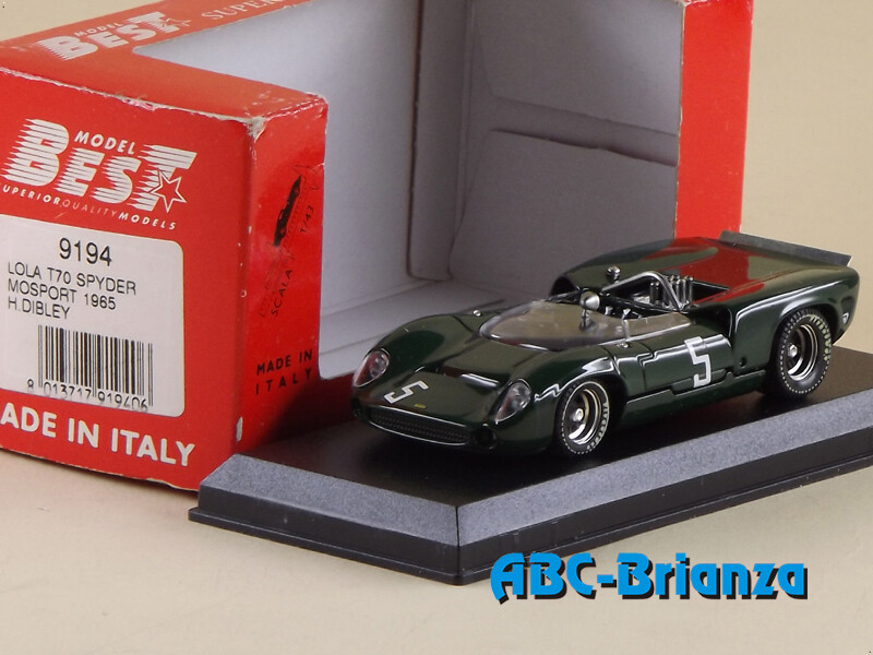 BEST9194 LOLA T 70 SPIDER Mosport 1965 - H. Didley #5