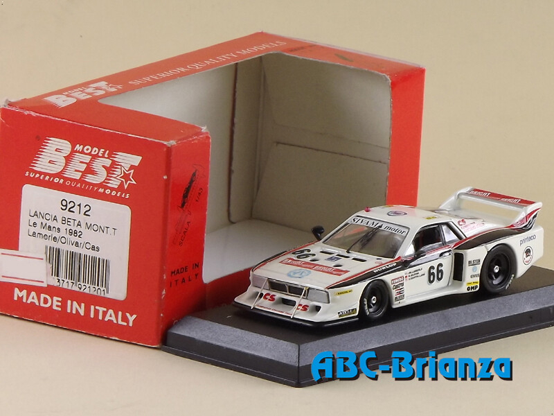 BEST9212 LANCIA BETA MONTECARLO TURBO Le Mans 1982 - Lamerle-Olivar-Castellano #66