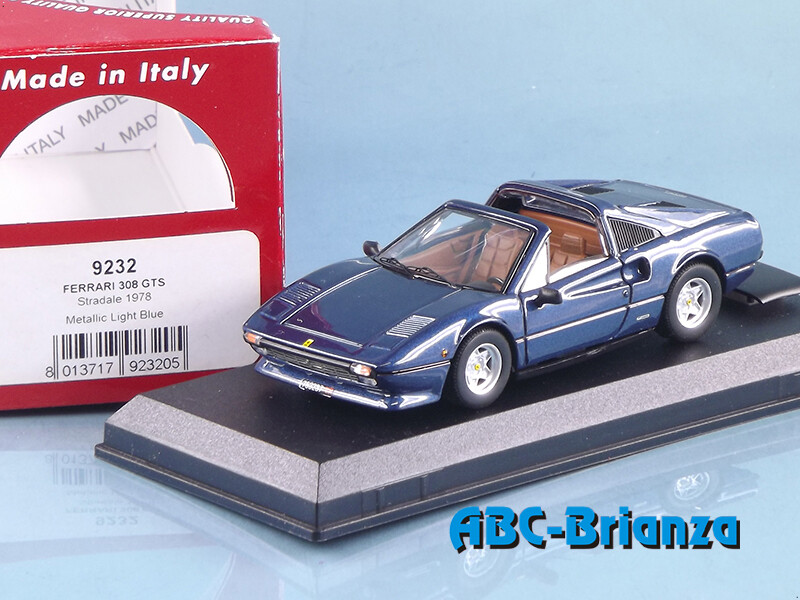 BEST9232 FERRARI 308 GTS STRADALE 1978 - METALLIC LIGHT BLUE