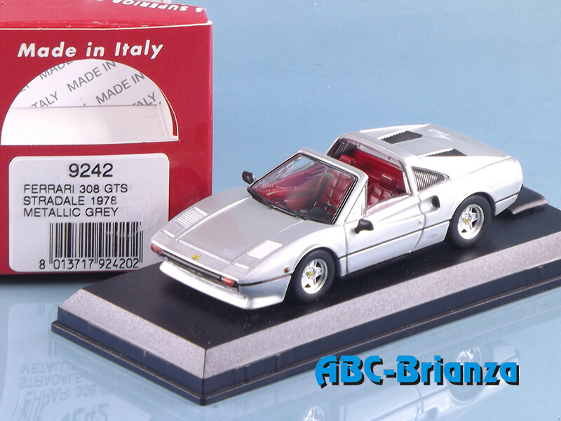 BEST9242 FERRARI 308 GTS STRADALE 1978 - METALLIC GREY