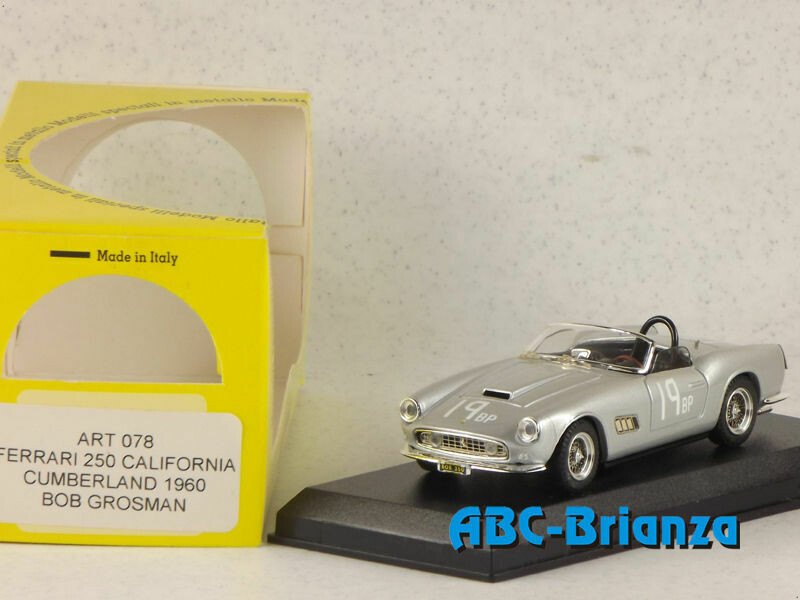 ART MODEL ART078 FERRARI 250 CALIFORNIA Cumberland 1960 - Bob Grossman #19