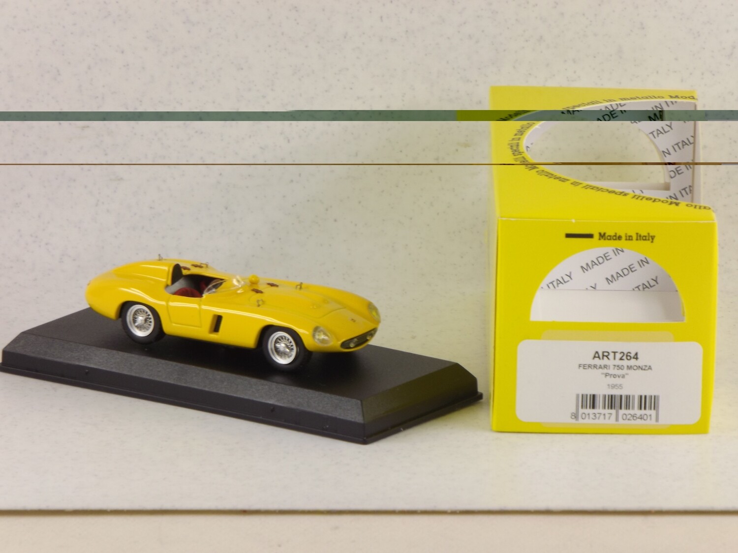 ART MODEL ART264 FERRARI 750 MONZA - "Prova" 1955 - giallo/yellow