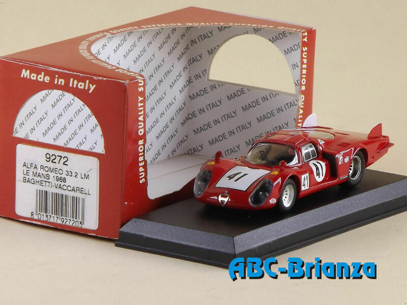 BEST9272 ALFA ROMEO 33.2 LM LE MANS 1968 BAGHETTI-VACCARELLA