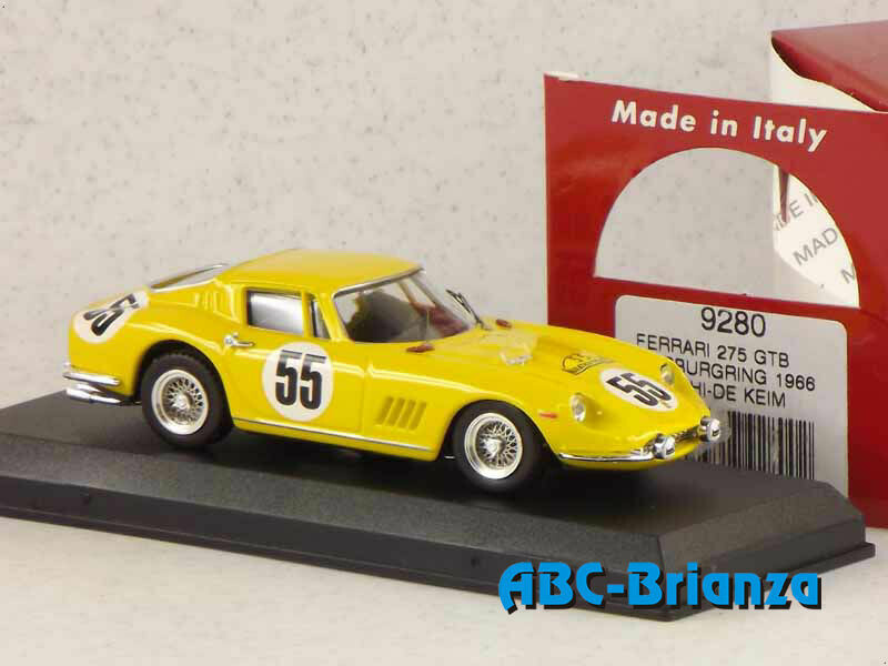 BEST9280 FERRARI 275 GTB NURBURGRING 1966 BIANHI/ DE KEIM #55