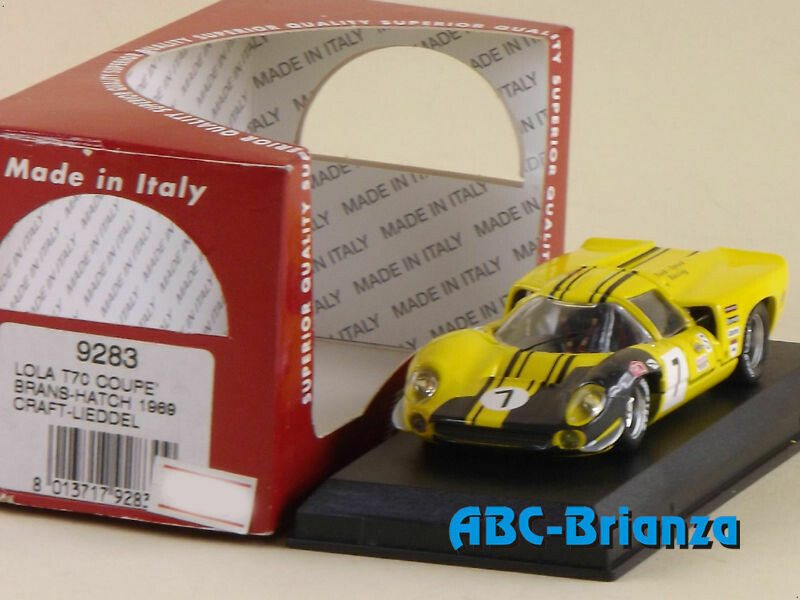 BEST9283 LOLA T70 COUPE' BRANS-HATCH 1969 CRAFT-LIEDDEL