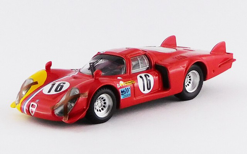 BEST9435 ALFA ROMEO 33.2 Lunga – Spa 1968 – Prova – T. Pilett #16